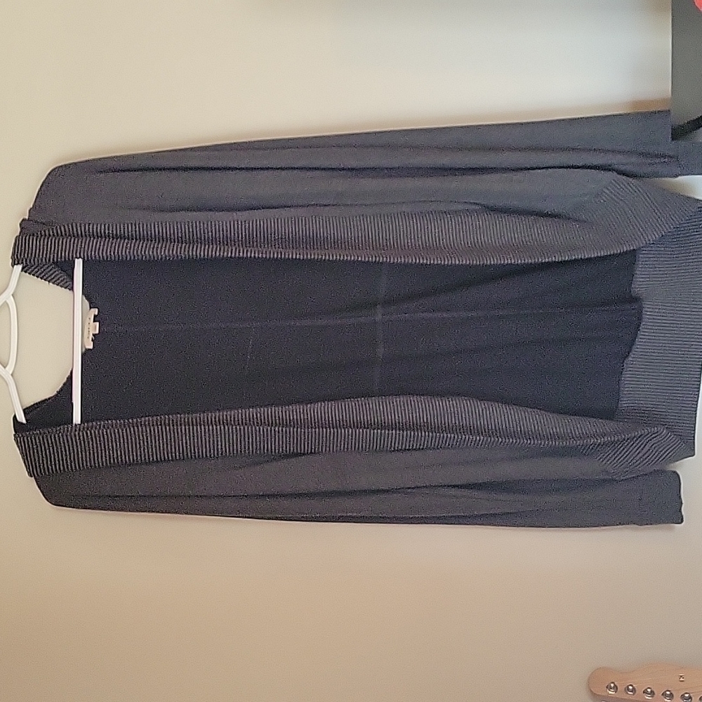 Grey slouchy hood cardigan